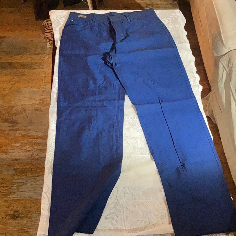 Versace Jeans Couture Men’s Royal Blue Slacks Size 34 Versace 34 runs small